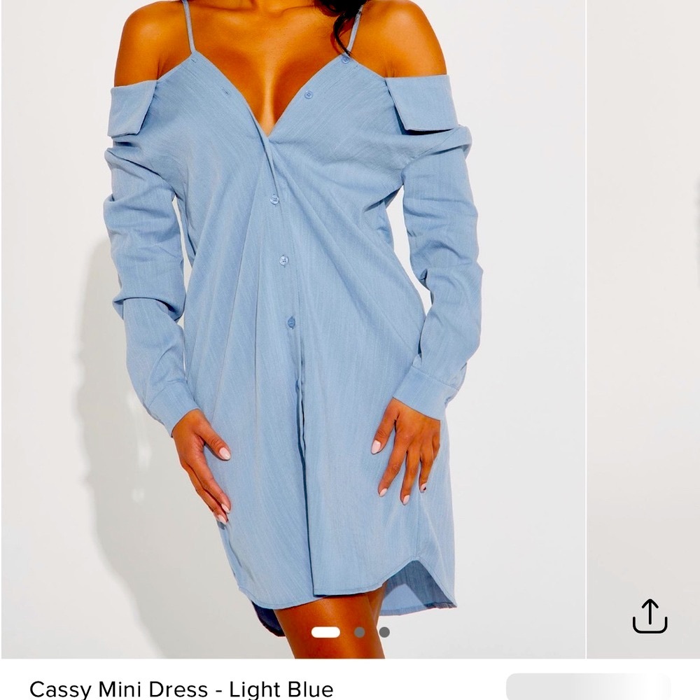 Light Blue Mini Dress
